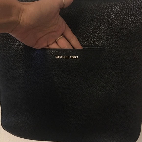 Michael kors black leather hobo purse bag - Picture 10 of 12